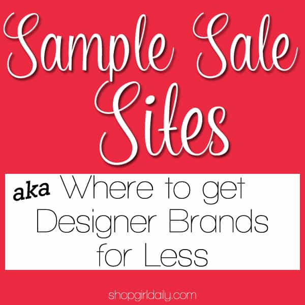 Sample Sale Sites