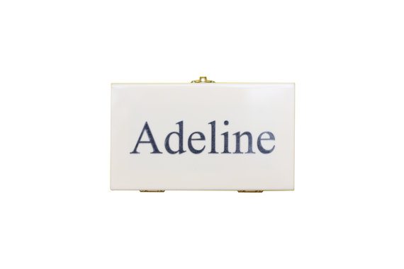 Bespoke Monogram Perspex Clutch