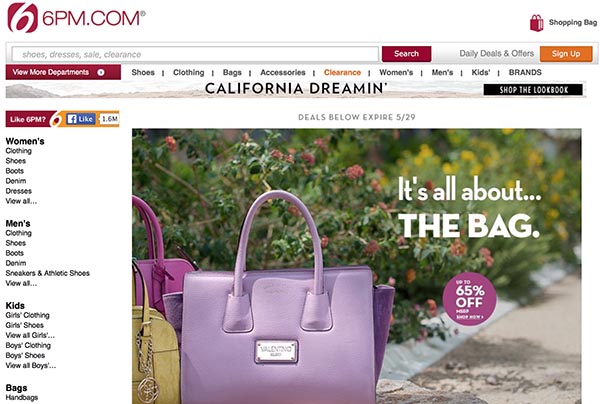 Online Off-Price Retailers: 6pm.com
