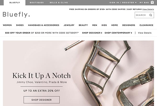 Online Discount Stores: Bluefly