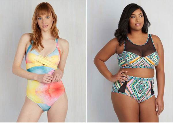 You can buy stylish swimsuits online at ModCloth for women of all sizes