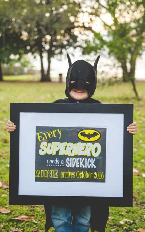Superhero Pregnancy Announcement