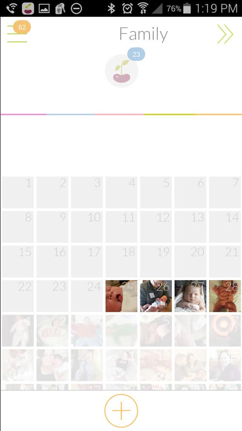 Use Tinybeans to share photos with family.