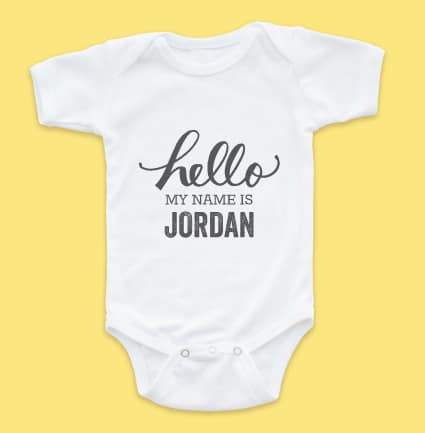Charming Hello Onesie