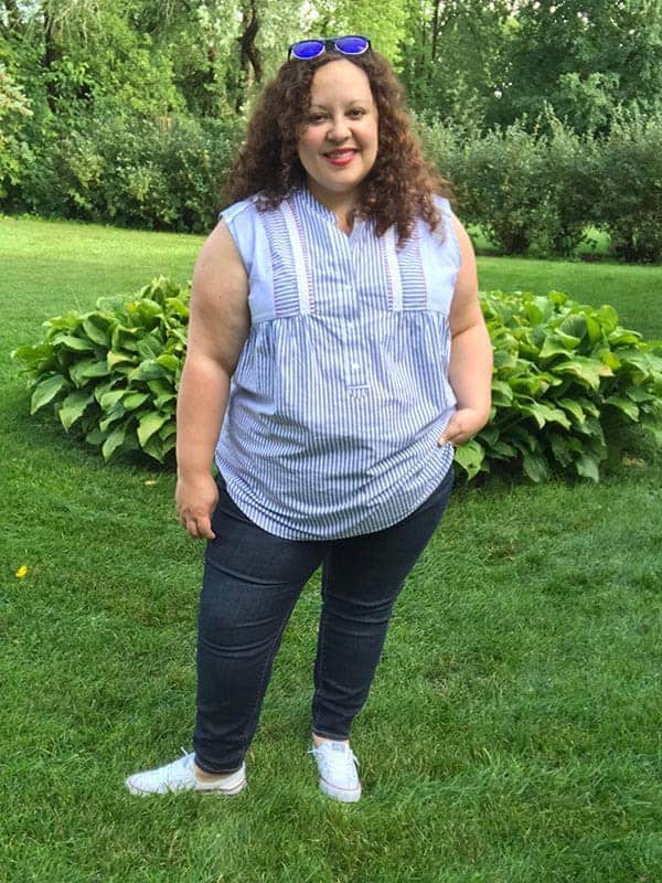 Top and Jeans from Lane Bryant