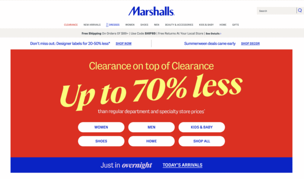 Marshalls Off-Price Retailer