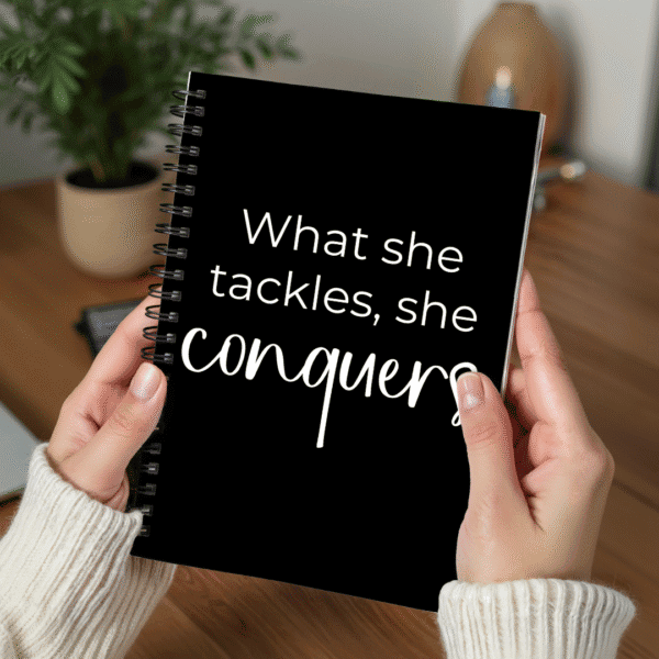What She Tackles She Conquers gilmore girls notebook