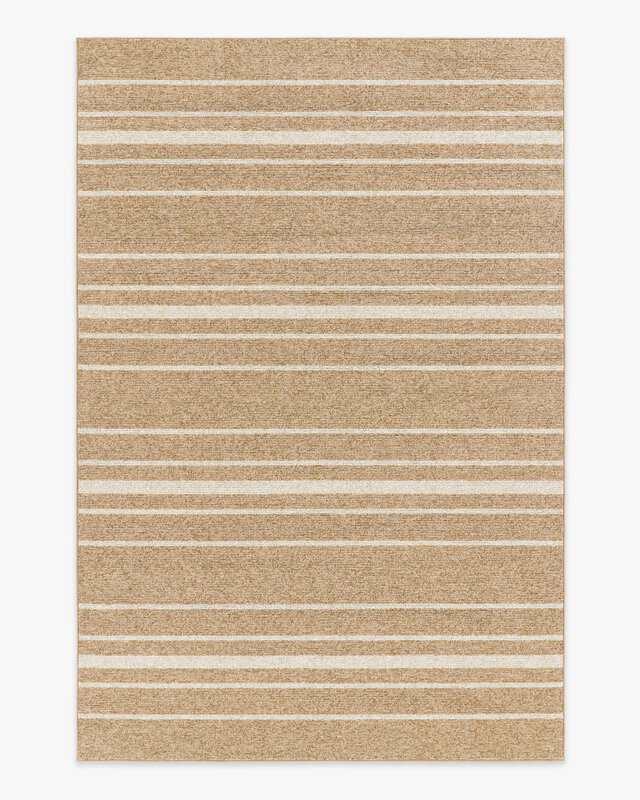 Arden Stripe Natural & Bleached Performance Weave Rug from Ruggable