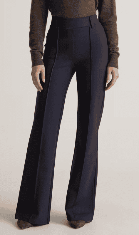 Quince Ultra-Stretch Ponte Flare Leg Pants